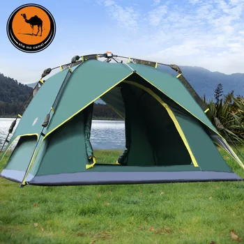 Camel 3-4 person multiplayer automatic large space beach tourist camping tent