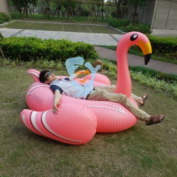 1.9m 75inches Giant Pink Inflable Flamingo Swimming Float Inflatable Ride-on Water Toys Pool Fun Boia Flamingo