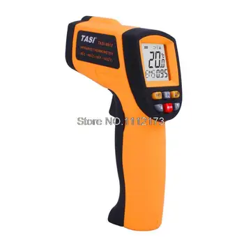 TASI-8612 Digital Infrared Thermometer 900 Degree non contact infrared thermometer Gun VS GM900 With Carry BOX