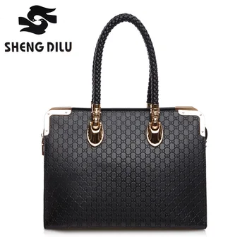 Shengdilu brand Advanced cowhide handbag Europe new 2017 women genuine leather shoulder Messenger bag