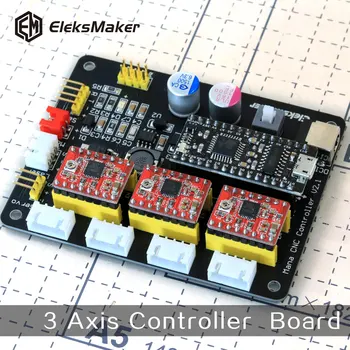 EleksMaker-Mana 3 Axis stepper motor drive control board for CNC Arduino GRBL/Benbox laser engraving machine Plotter Dispenser
