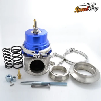 60mm Wastegate turbo external blue universal with v-band - Speed Way