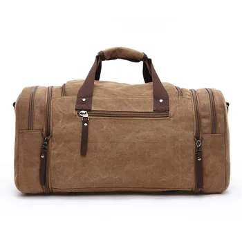 Large Capacity Men Canvas Travel Duffel Bag Crossbody Shoulder Tote Casual Travel Bags Luggage