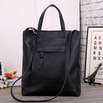 QIAOBAO first layer cowhide ladies handbag Tote bag Europe and the United States shoulder oblique cross leather handbags
