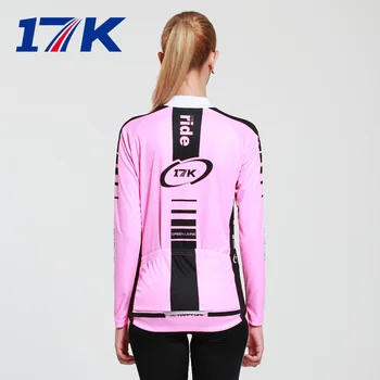 17k summer outdoor cycling jersey long-sleeved shirt riding bicycle riding pants riding clothes suit Ms.