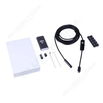 6LED HD 720P 1M / 2M / 5M WiFi Endoscope Waterproof Inspection Camera for ios and Android PC
