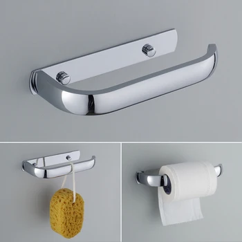 Stainless Steel Toilet Paper Holder Wall Mounted by Nails Kitchen Paper Tissue Holder Towel Rack Roll Bathroom Accessory