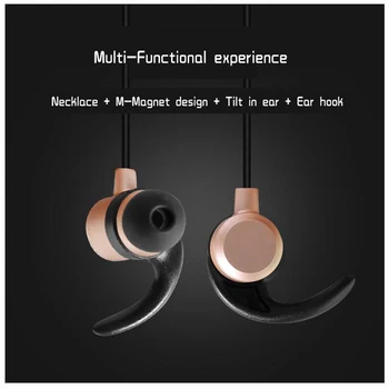 BT-58 Stereo Bluetooth Sport Earphone Wireless HBS Nacklace Headset Bluetooth Earbuds Handsfree Headset With Microphone