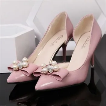 Extreme Thin Heel Shoes Woman Sexy High Heels Pumps Black Shoes Woman Pointed Toe High Heels Rivets Shoes Women Wedding Pumps