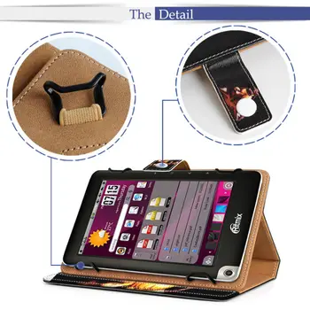10.1'' Universal Leather tablet Case For Teclast X98 Air II /teclast X10HD 3G/ Goowee Q102 ,Flora Printed Stand case For Teclast