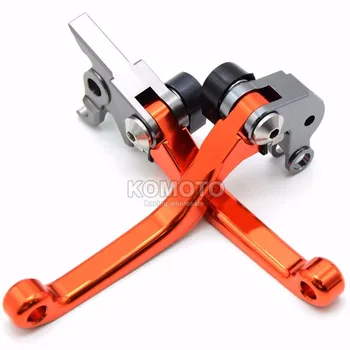 For KTM EXC SX EXCF XC XCW XCFW 250 300 350 400 450 500 505 530 Motorcoss Dirt Bike Adjustable Brake Clutch Lever with ktm logo