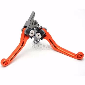 For KTM EXC SX EXCF XC XCW XCFW 250 300 350 400 450 500 505 530 Motorcoss Dirt Bike Adjustable Brake Clutch Lever with ktm logo