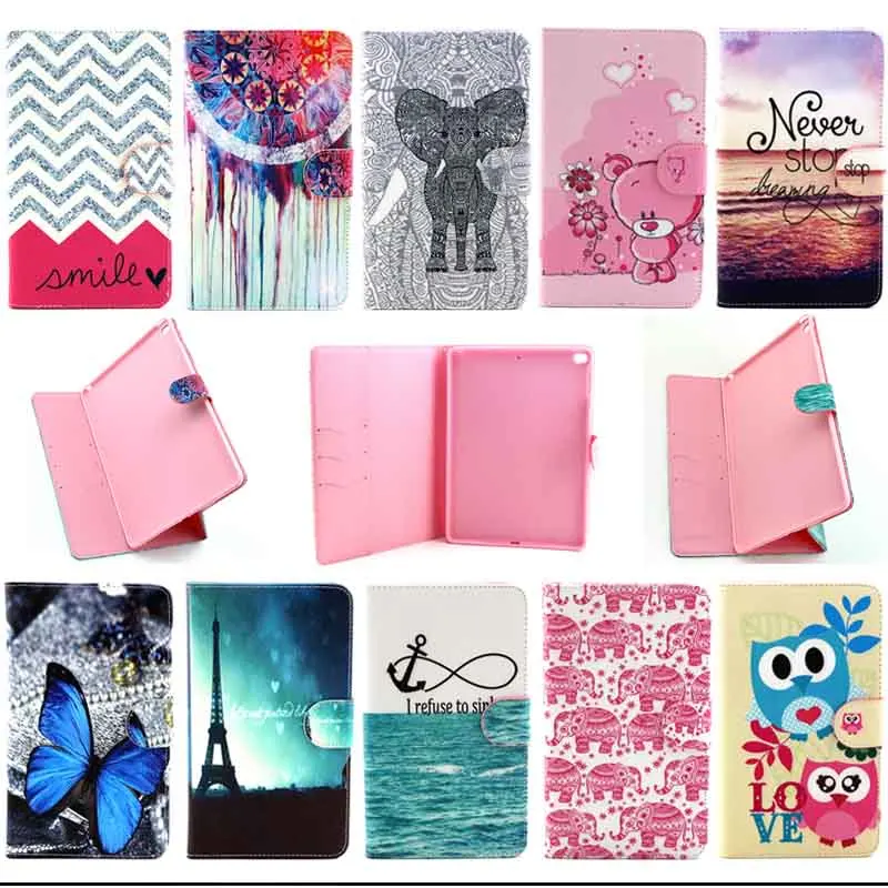 For Apple iPad Air 2 case Print pattern Design Folio PU Leather book cases for iPad 6 Cover Tablet Accessories S4D69D