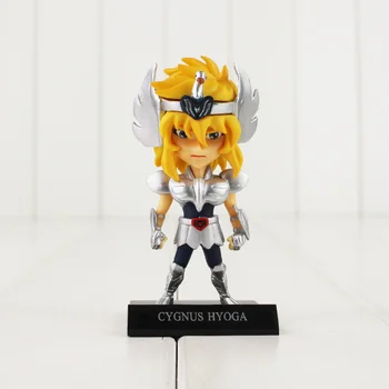 5pcs/set Anime Saint Seiya Figure Ikki Shiryu Hyoga Seiya Shun PVC Action Figures Collectible Model Toys 10cm Retail