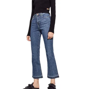 2017 New Basic Flare Jeans Ankel-Length Fashion Pants Hot