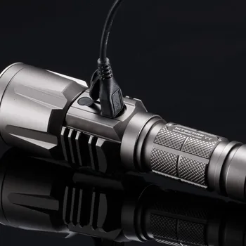2017 NEW NITECORE P25 Grey/Black LED Flashlight [Smilodon] Tactical USB Rechargeable 960 Lumens 8 Modes Waterproof