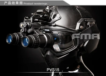 FMA Update Version Tactical PVS-15 Dummy AN NVG Night Vision Goggle Black