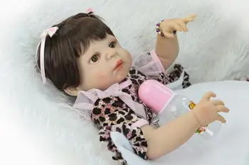 57CM Big Realistic Reborn Dolls Accompany Interactive Original Toddler Prince Brinquedo Juguetes On Eye Clothes Born Doll Reborn