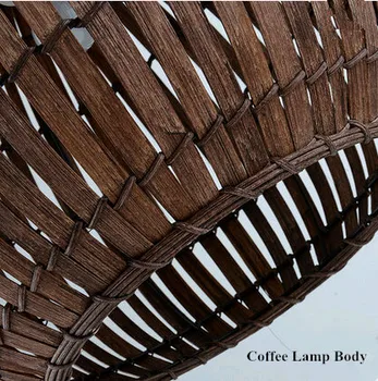 New Chinese rural style hand knitting bamboo art Pendant Lights Nostalgic brief lamp for bar&stairs&corridor&agritainment DD007