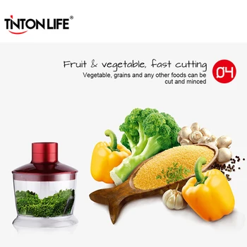 TINTON LIFE 4 in 1 Electric Blend Mixer Food Blender Set Juice Milk Mixer Vegetable Blend Set Detachable Food Hand Mixer
