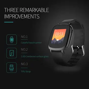 GIKUR L42A Smart Watch Dynamic Green Light Heart Rate Blood Pressure Monitor Pedometer Sleep Tracker IP65 Bluetooth BLE4.0 Watch