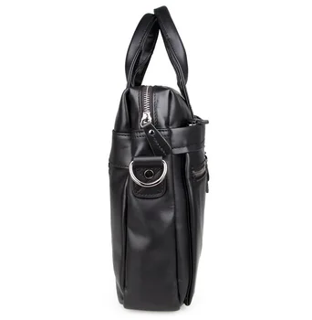 Casual Leather bag first layer of leather men bag handbag shoulder Messenger business briefcase 15inch lapot bag