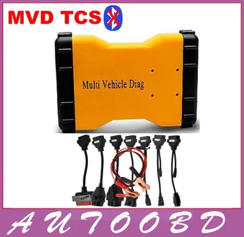 Hot!!.R2 TCS CDP Pro LED 3IN1 Multi Vehicle Diag MVD Without Bluetooth with 8Pieces/Set Car Cables Connectors for Car Truck