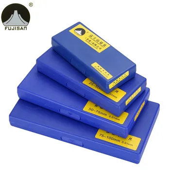 4pcs Outside Micrometer Set 0-25mm/25-50mm/50-75mm/75-100mm Metric Carbide Gauge Standards Caliper Tools