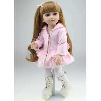 Gift 18Inch 45CM SD BJD Doll Silicone Toys Baby Doll For Girls