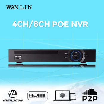 WAN 4CH 8CH 1080P POE NVR Motion Detect ONVIF For 1080P PoE Camera