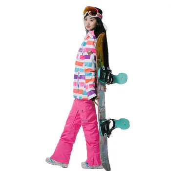 30 Degree Gsous Snow Women Ski Jacket Thermal Snowboard Jackets Waterproof Breathable Female Outdoor Ski Skiing Clothing High-Q