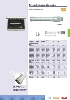 Three-point Internal Micrometers 12-16mm.0.5-0.65inch.315-04-070