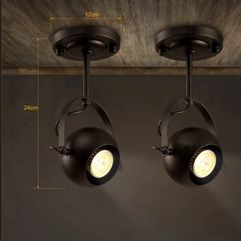 American style Industrial Retro Art Deco Led Ceiling lights,Modern Creative Ceiling lamp for Bar/Clothing store Lighting fixture