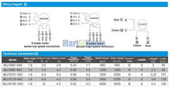2 Phase CNC Hybrid Stepper Motor NEMA34 6.0 N.m (849.6 Oz-in) 4-leads for 3D Printer, CNC Router #SM671 @SD