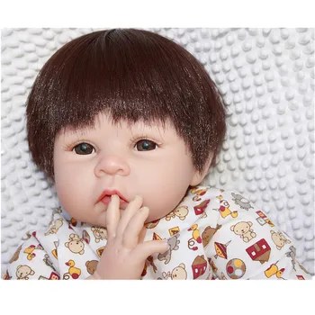 55cm Reborn Baby Doll Real Silicone Doll Kids Toys Girls Bebes De Silicona Birthday Gift Juguetes Bouquets