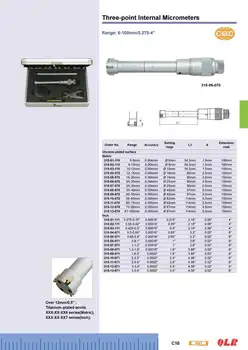 Three-point Internal Micrometers 16-20mm.0.65-0.8inch.315-05-070