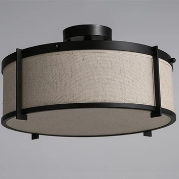 Led e27 Chinese Iron Fabric LED Lamp.LED Light.Ceiling Lights.LED Ceiling Light.Ceiling Lamp For Foyer Bedroom Dinning Room