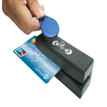 13.56 MHz RFID Card Reader & Writer and USB Magnetic Stripe Card 3 Tracks Reader SM100-RF,