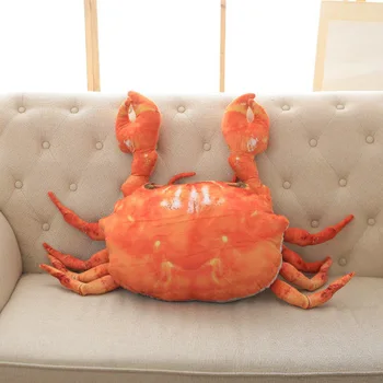 2017 New Coming 1PC 90X65Cm 3D artificial Crab plush Toy Crab cloth doll pillow Cushion Kids stuffed plush birthday gift