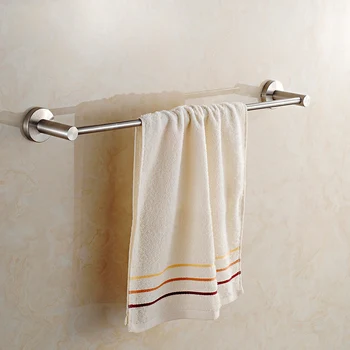 Towel racks bathroom shelf wall mounted 61 cm single suction cup stainless towel holder for bath bathroom accessoires prateleira
