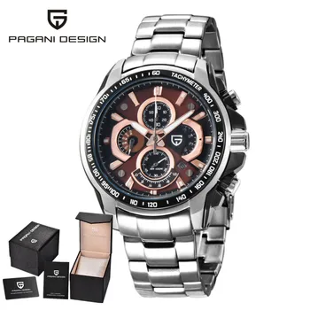 Top De Luxe Brand PAGANI DESIGN Military Men's Watch Military Sports Watch 30 m Multifunction Quartz Wristwatch reloj hombre