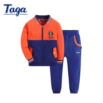Boys Tracksuits New 2016 Autumn Spring Sports Suits Kids Long Sleeve cotton Pants Outfit Children Print Clothing Sets Age 3-14T