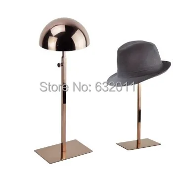 Rose gold Metal Hat display stand hat display rack hat holder cap display hat holder rack