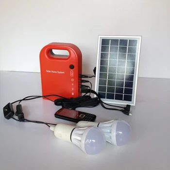 Portable Large Capacity Solar Power Bank Panel 2 LED Lamp USB Cable Battery Charger Emergency Lighting Solar Generator System