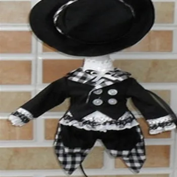 BJD Doll Male clothes sd black suits blazer hat shorts shirt