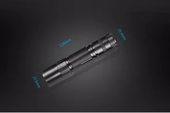 New Mini 930 Lumens Bright CREE LED Adjustable Waterproof earthquake Flashlight Torch Lamp Light Black For 18650 Battery
