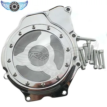 New style motorcycle engine covers Chrome Stator Engine Covers For YAMAHA YZF600 R6 2006 2007 2008 2009