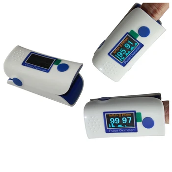 LED Fingertip Pulse Oximeter Spo2 Monitor Green Finger Pulse Oximeter Light Weight Fingertip Sensor Pulse Oximeter AH-8018