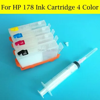 4 Color/Set 178 Ink Cartridge For HP Photosmart 5510 5515 6510 7510 B109A B109N B110A Printer With HP178 ARC Chip