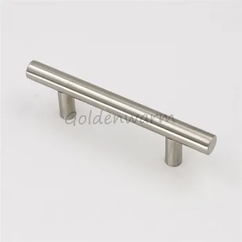 2017 Brushed Stainless Steel kitcken Cabinet handle Perfect Quality Furniture Hardware Pulls And Door Knob T Bar 2.5''